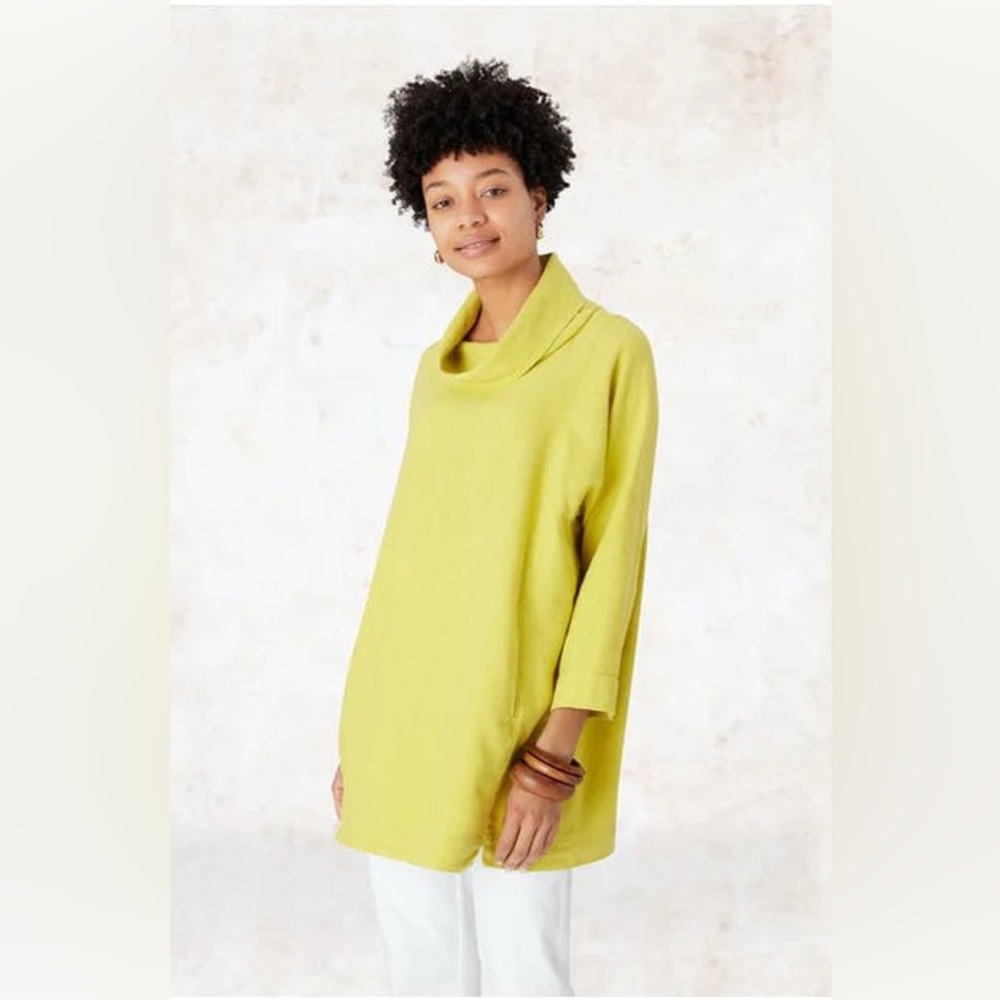 CHICO’S | Green Cowl Neck Sweater